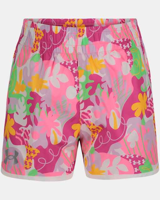 Little Girls' UA Fly-By Tropical Print Shorts